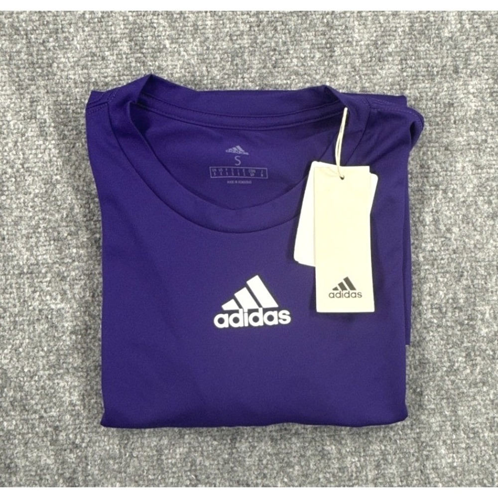 Adidas Pregame AEROREADY Mens Small Purple Athletic Training T Shirt NWT